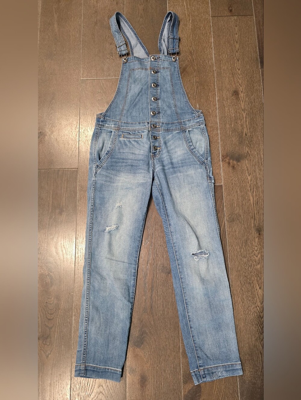 Free People Denim Overalls